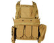 Defcon Gear Tactical 600 Denier Airsoft Vest - Commando Chest Rig - FDE Defcon Gear Tactical 600 Denier Airsoft Vest - Commando Chest Rig - FDE